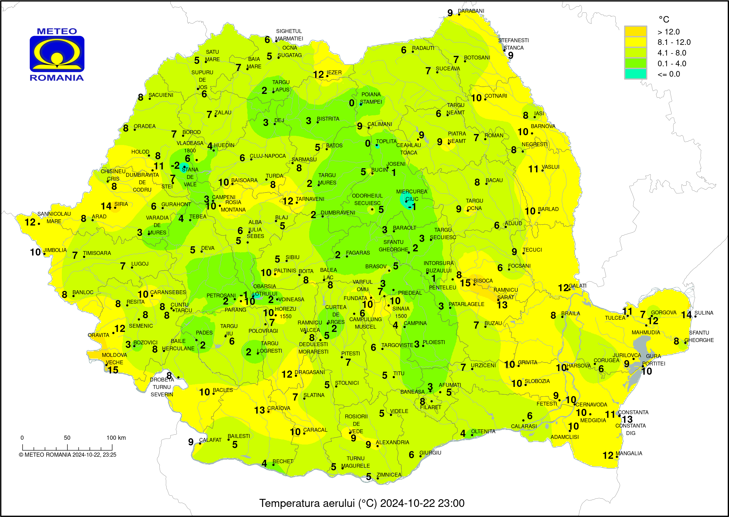 Vremea in Pitesti 2024.10.22