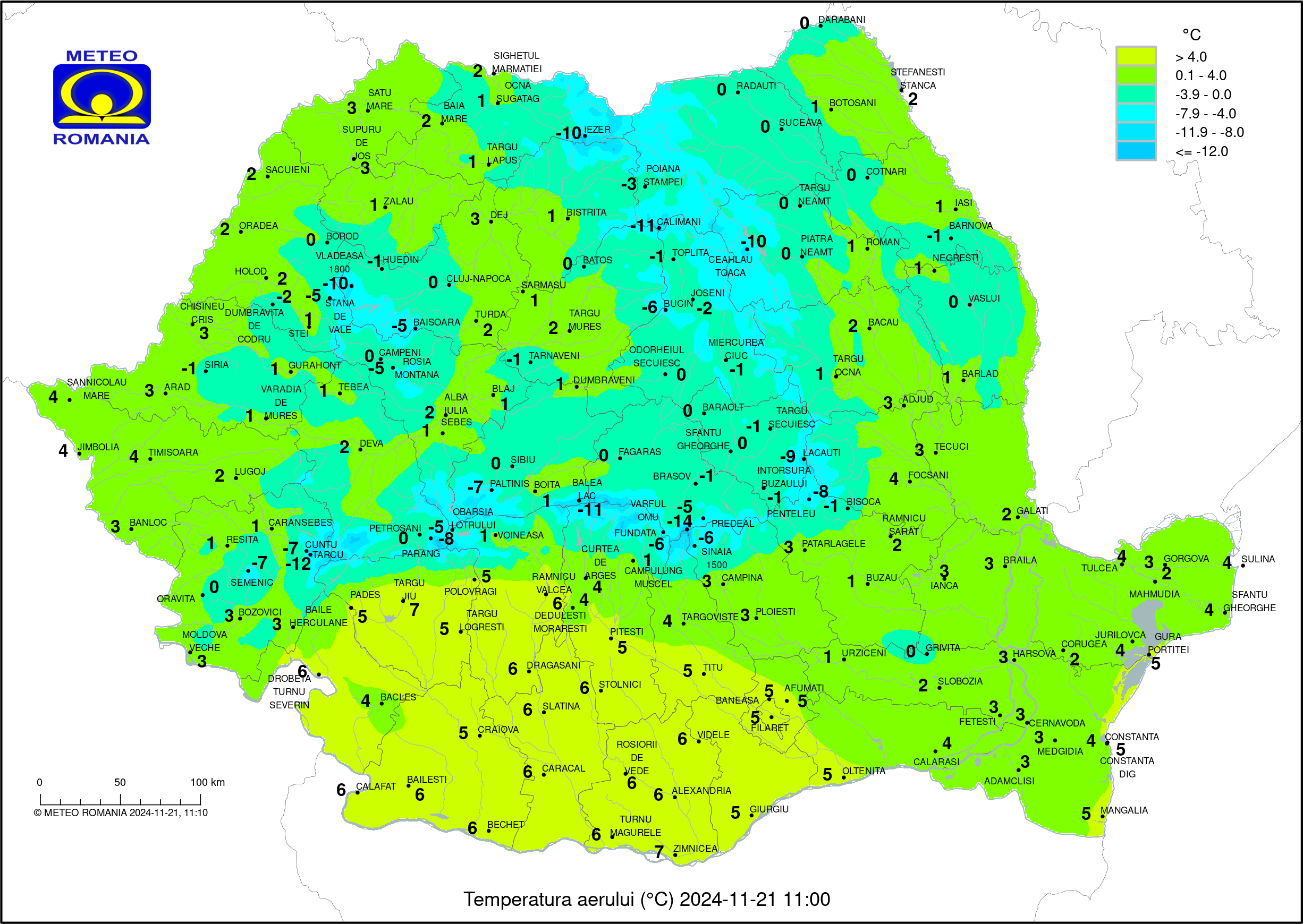 Vremea in Pitesti 2024.11.21