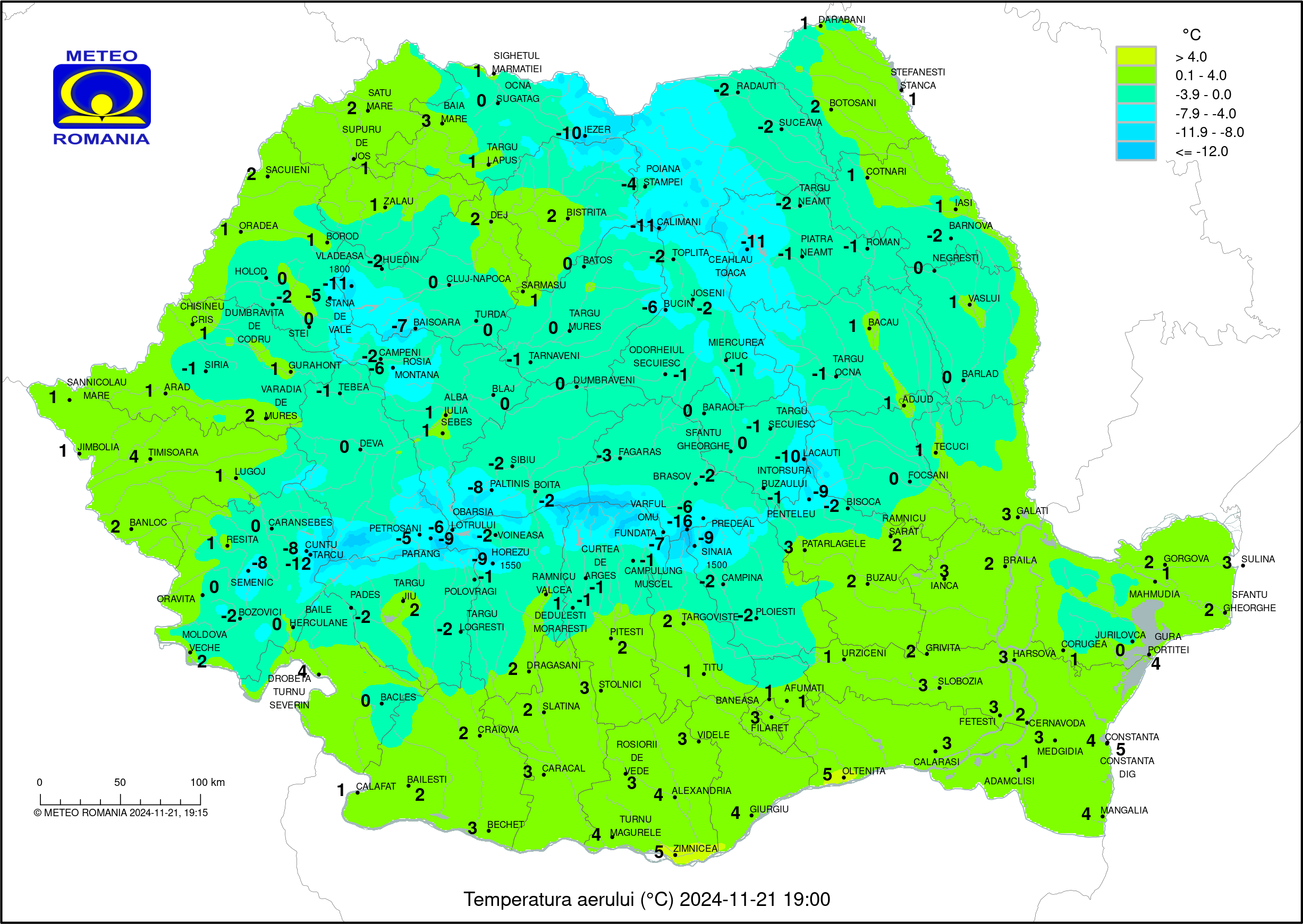 Vremea in Pitesti 2024.11.21