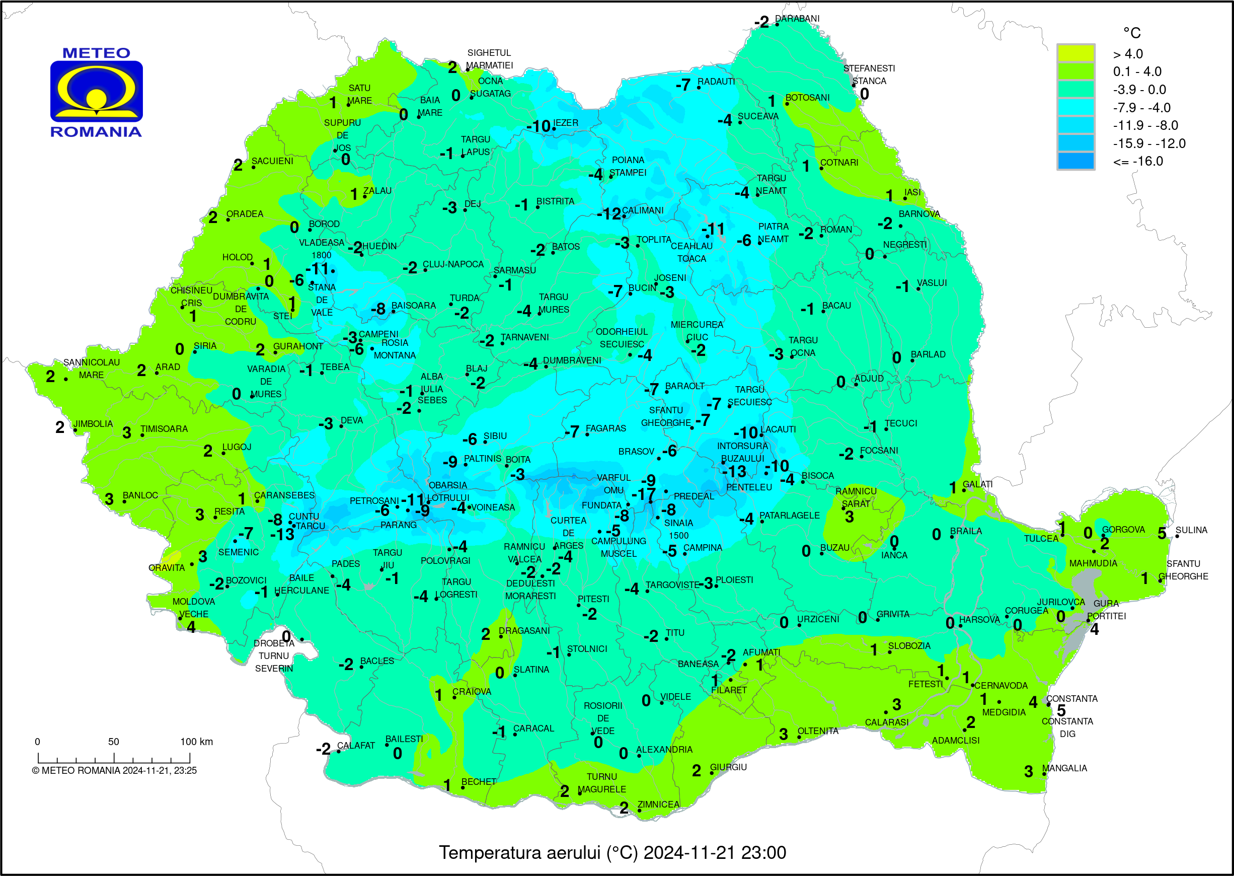 Vremea in Pitesti 2024.11.21