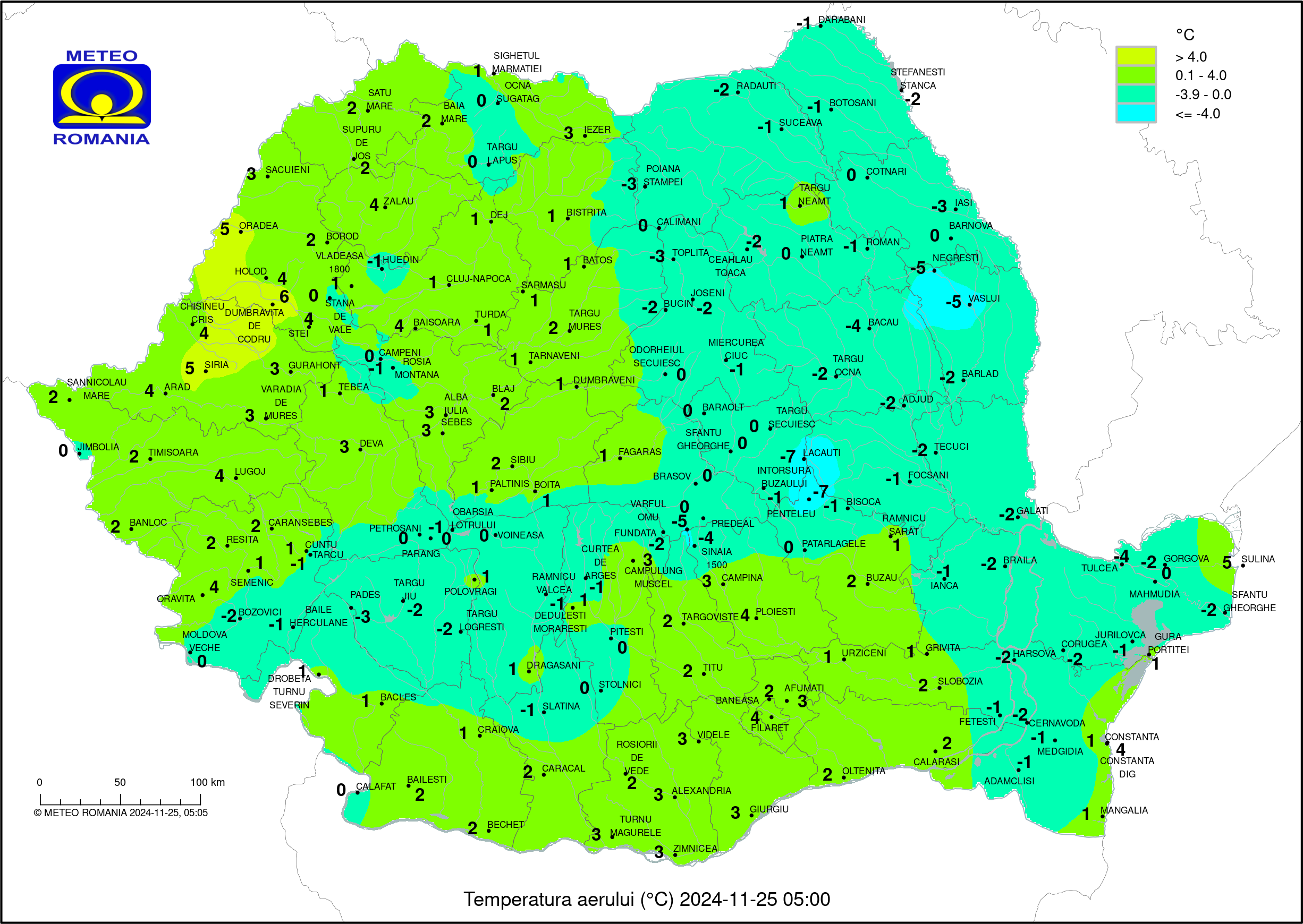 Vremea in Pitesti 2024.11.23