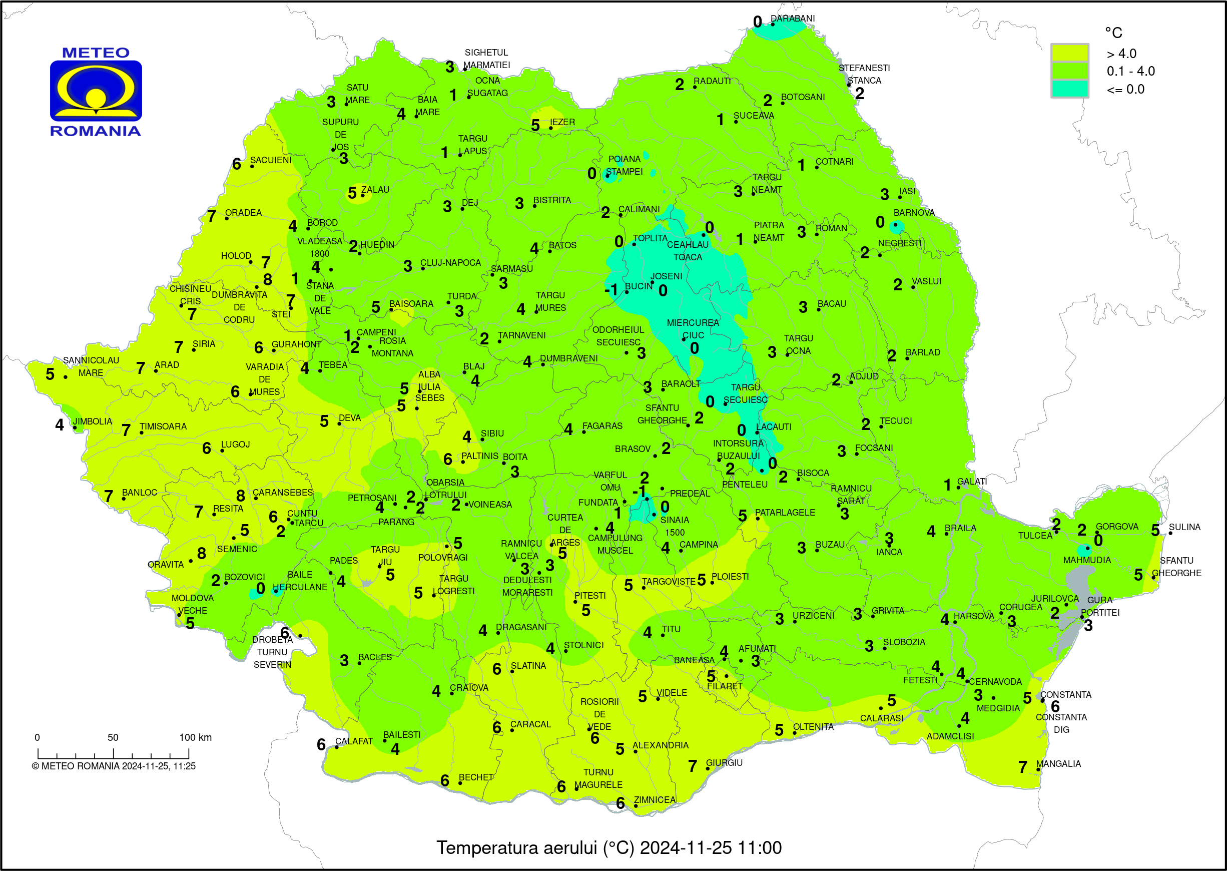 Vremea in Pitesti 2024.11.23