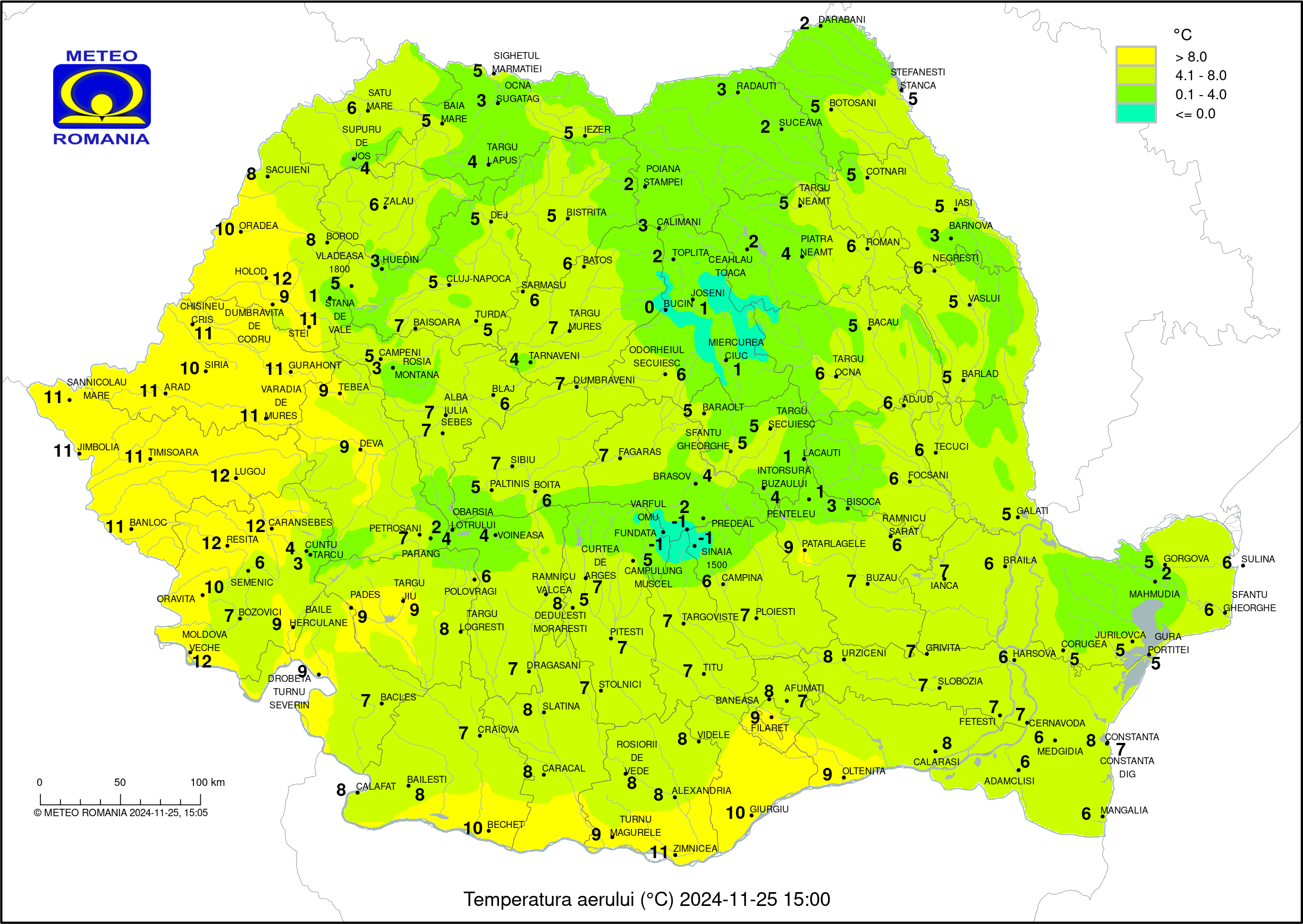 Vremea in Pitesti 2024.11.23