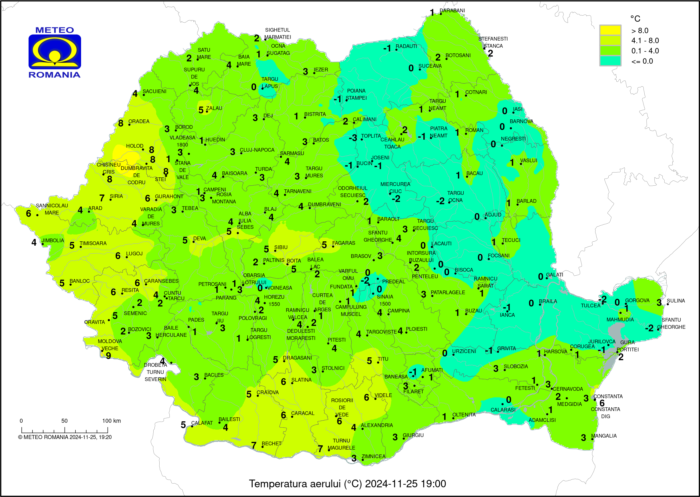 Vremea in Pitesti 2024.11.23