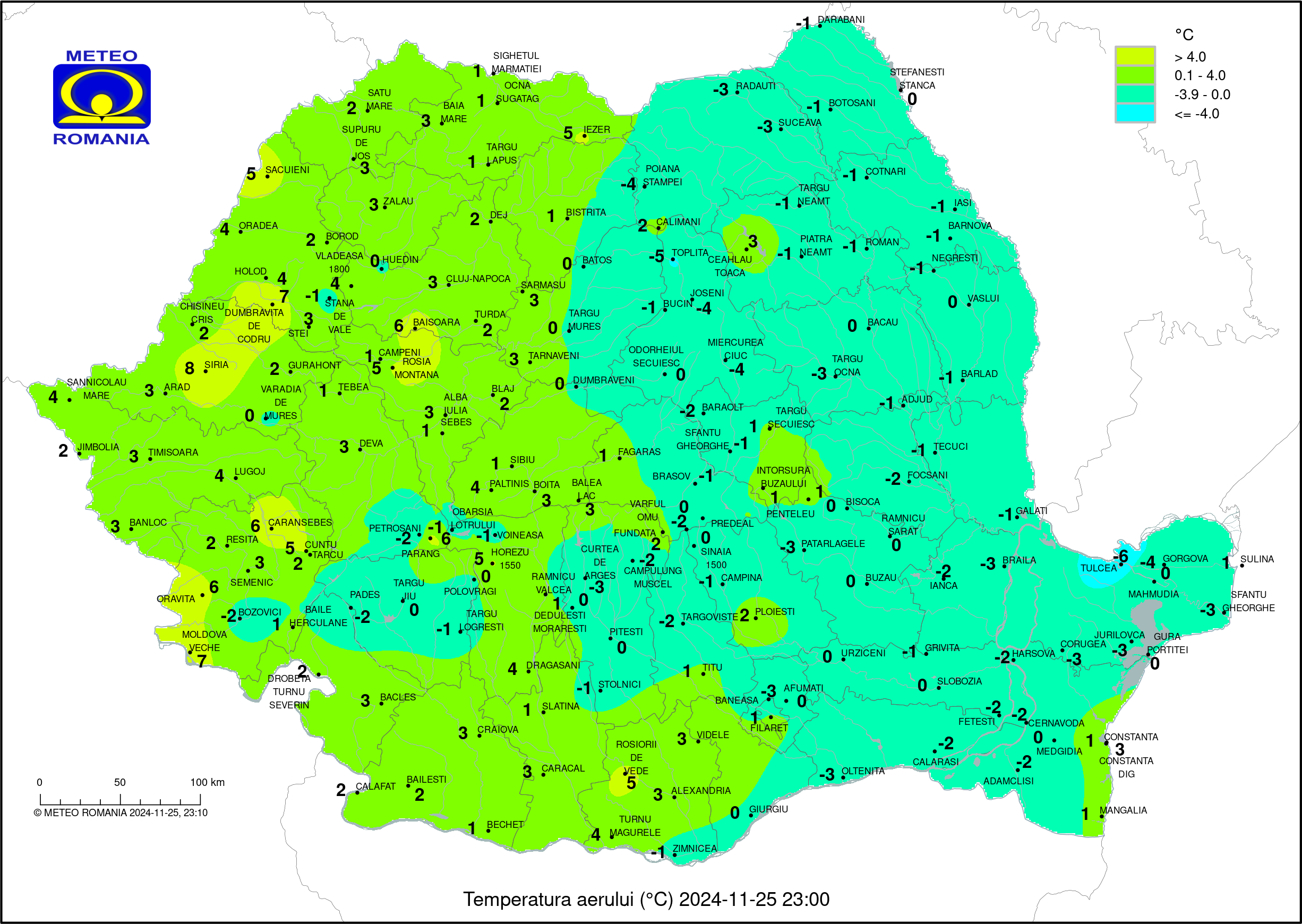 Vremea in Pitesti 2024.11.23