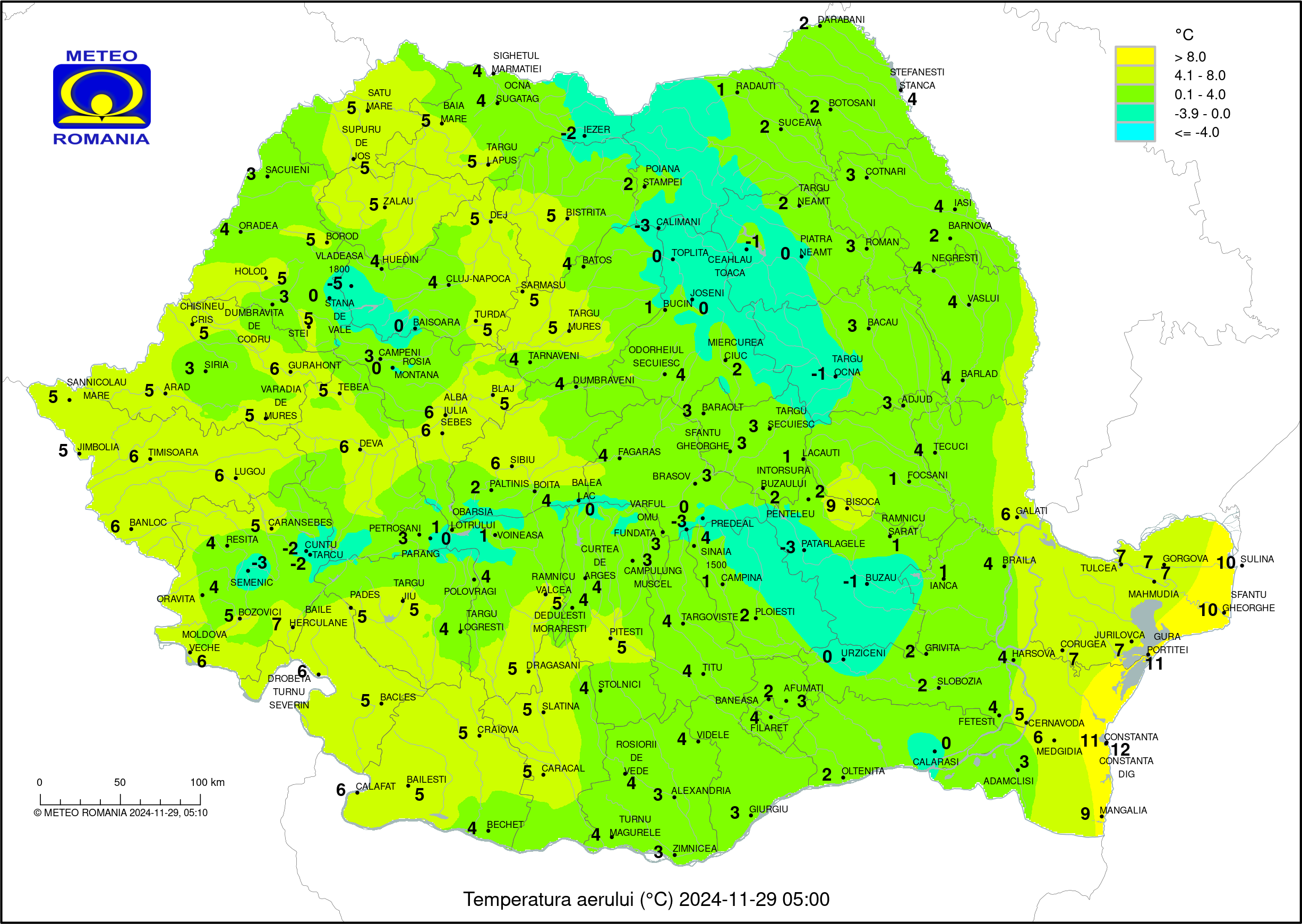 Vremea in Pitesti 2024.11.27