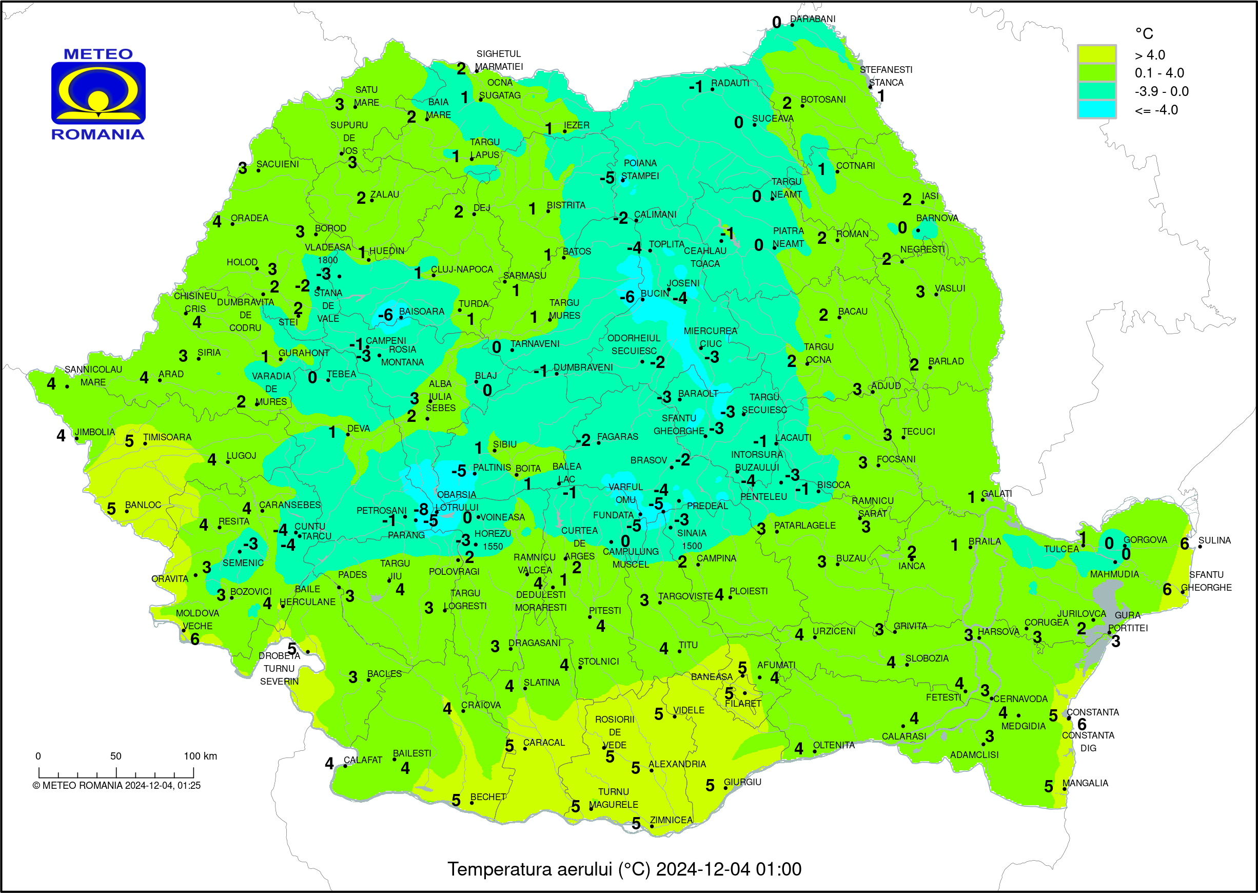 Vremea in Pitesti 2024.12.03