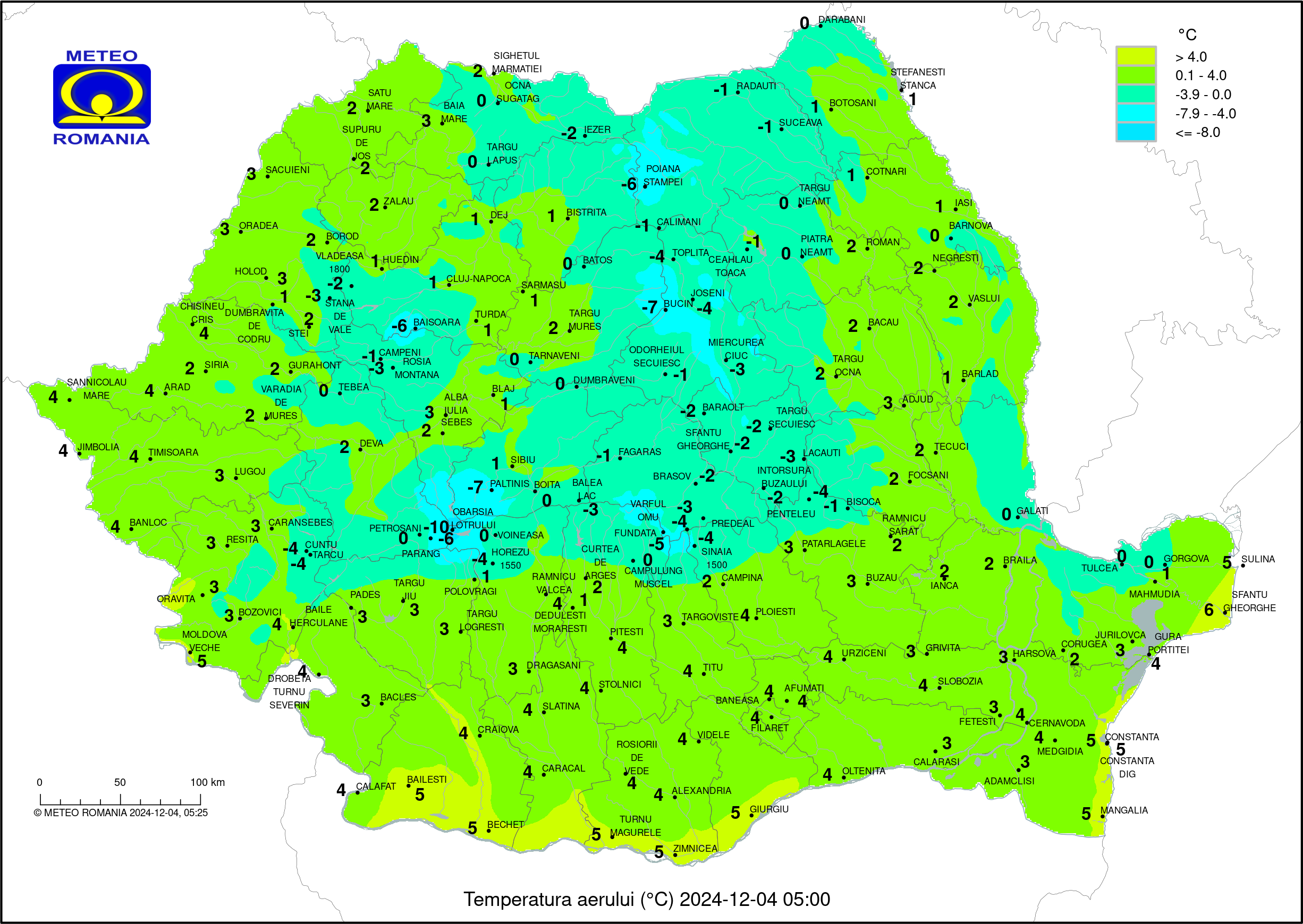 Vremea in Pitesti 2024.12.03