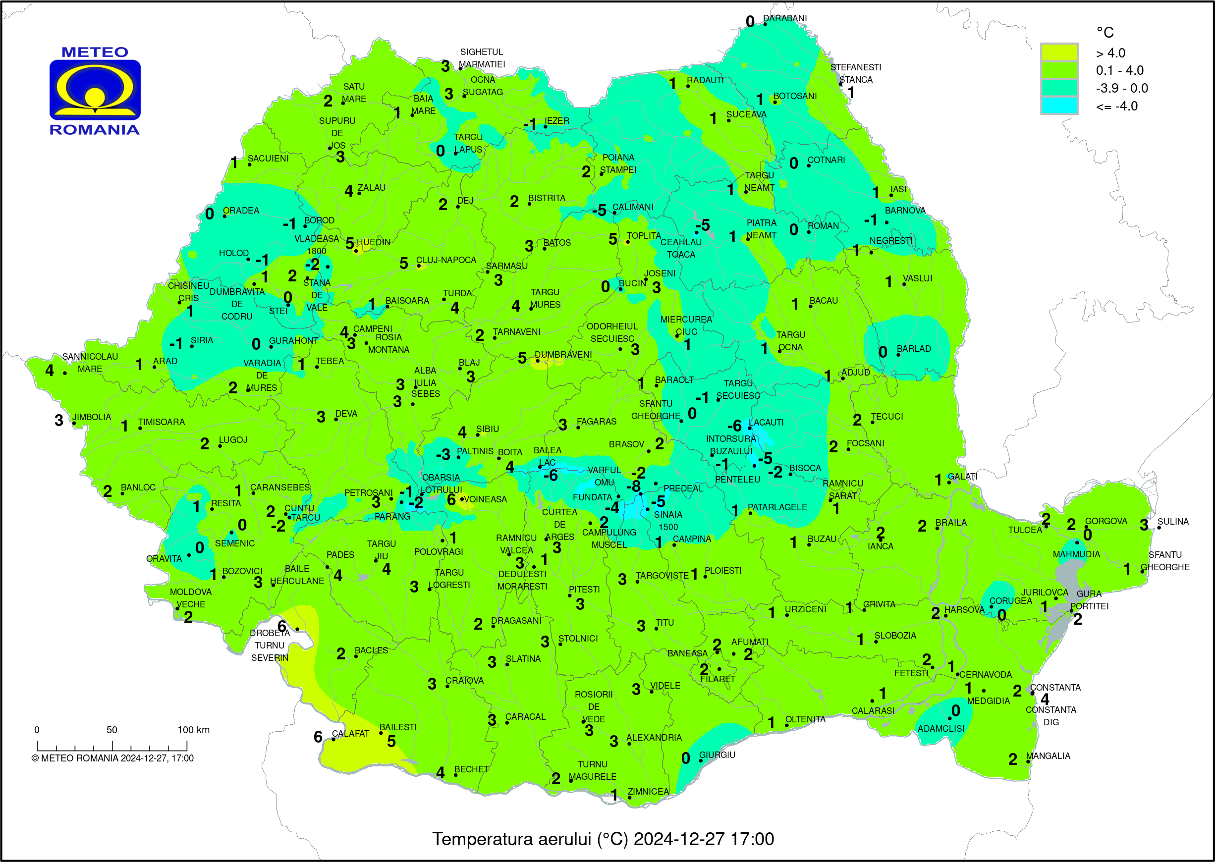 Vremea in Pitesti 2024.12.26