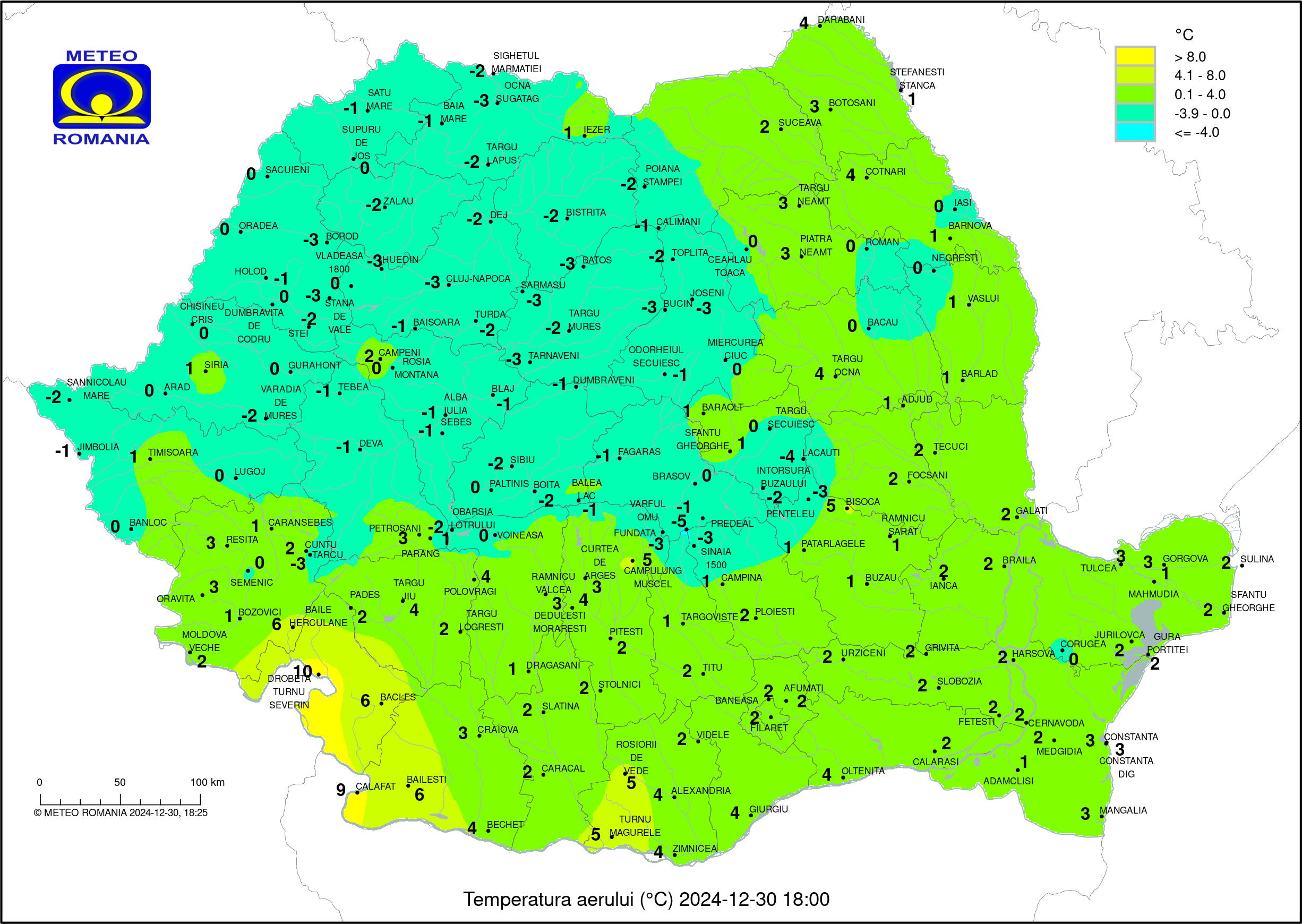 Vremea in Pitesti 2024.12.30