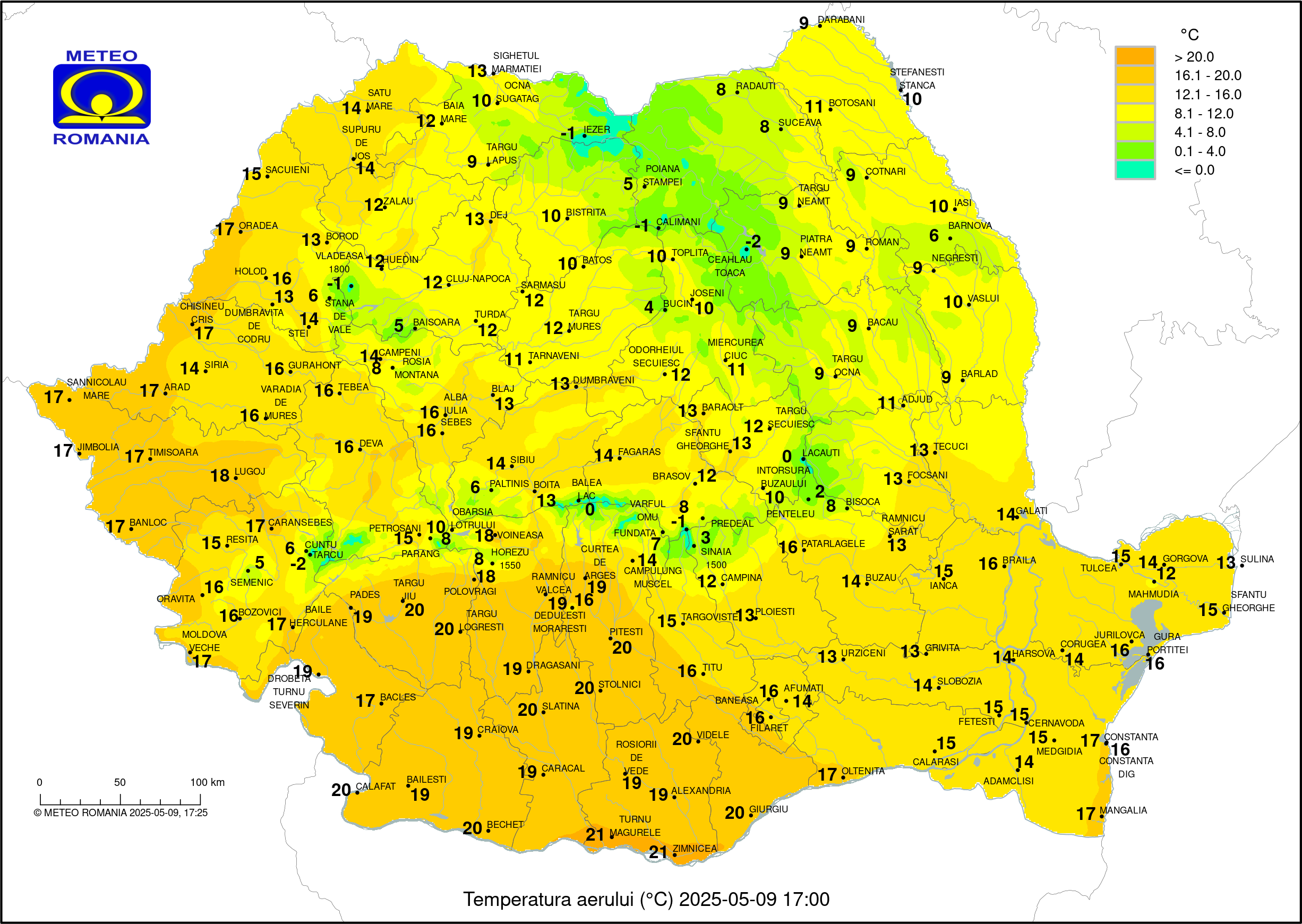 Vremea in Pitesti 2025.04.17