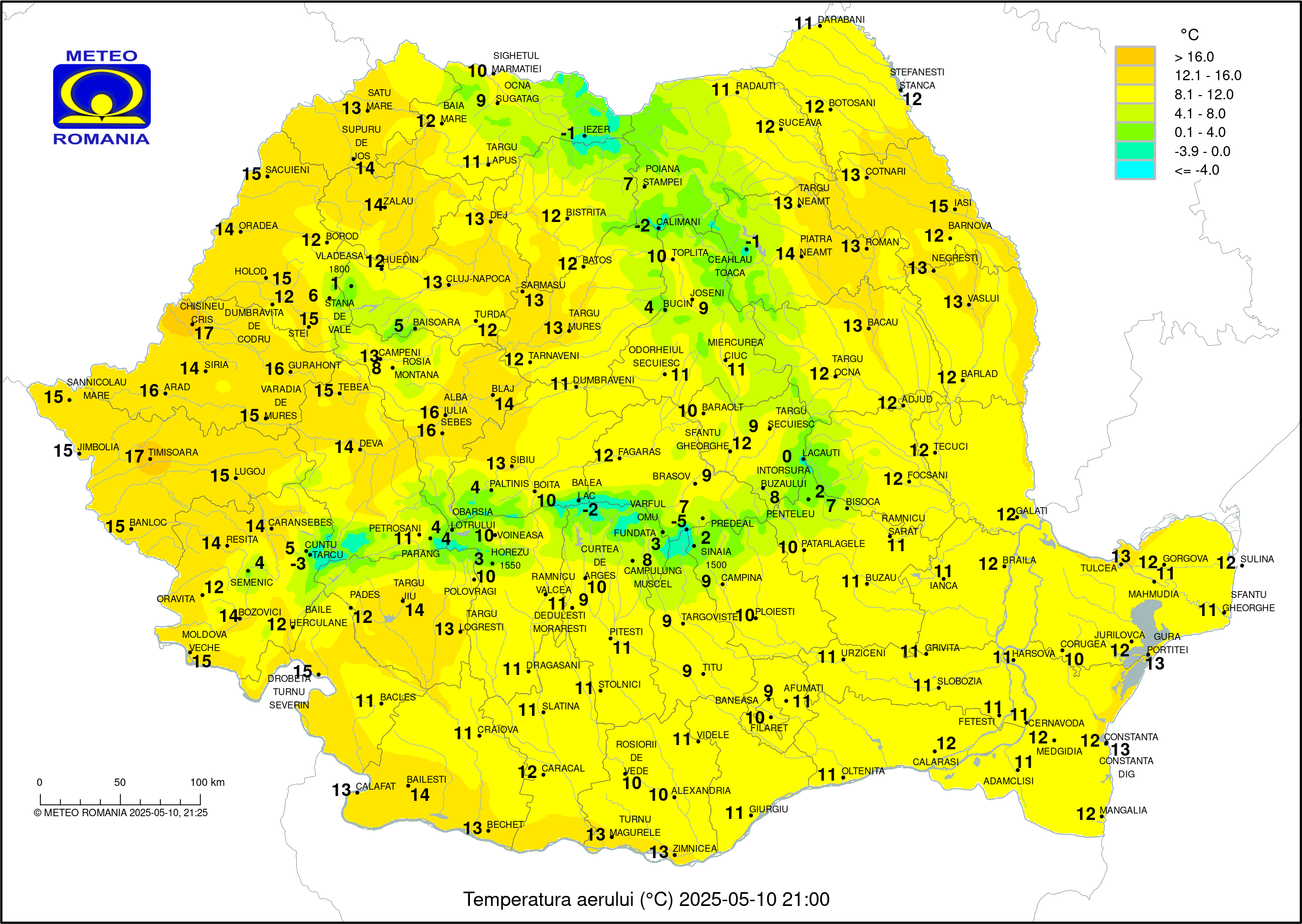 Vremea in Pitesti 2025.04.17