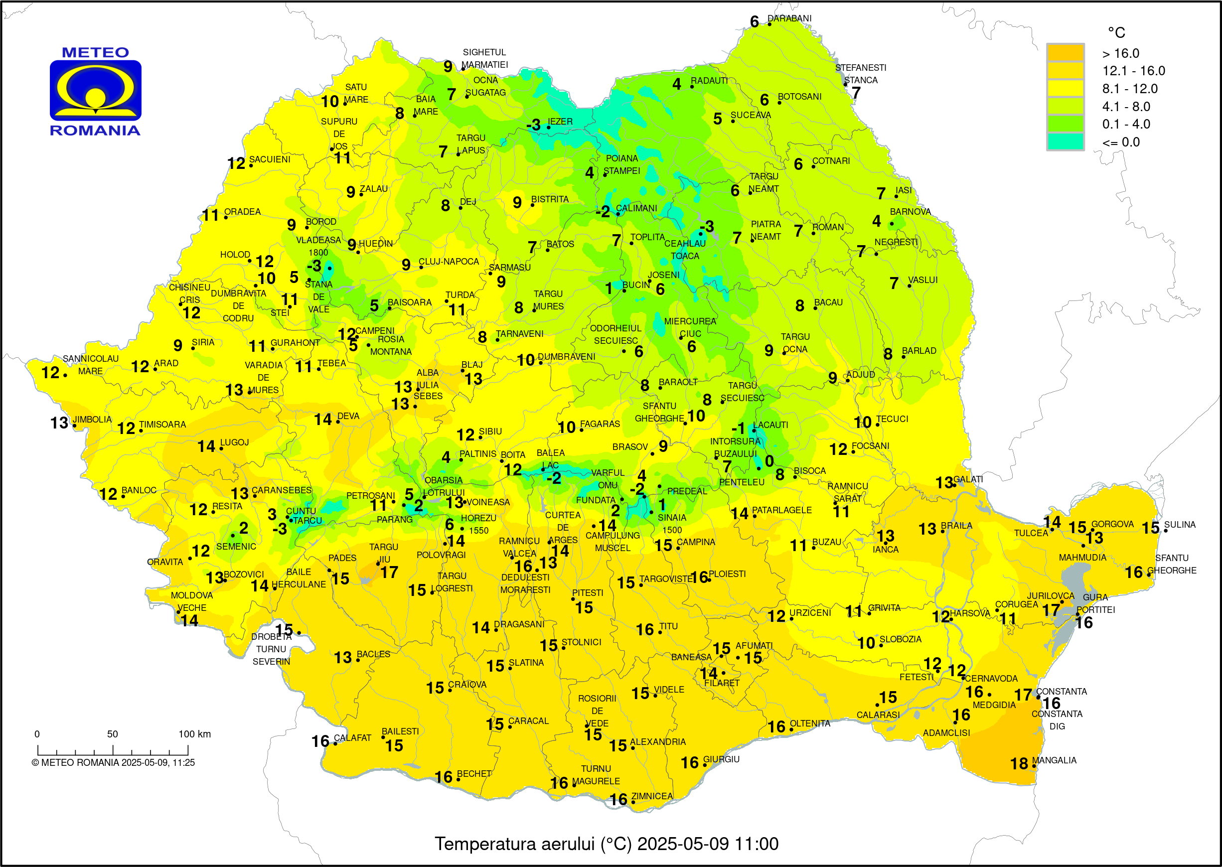 Vremea in Pitesti 2025.04.17