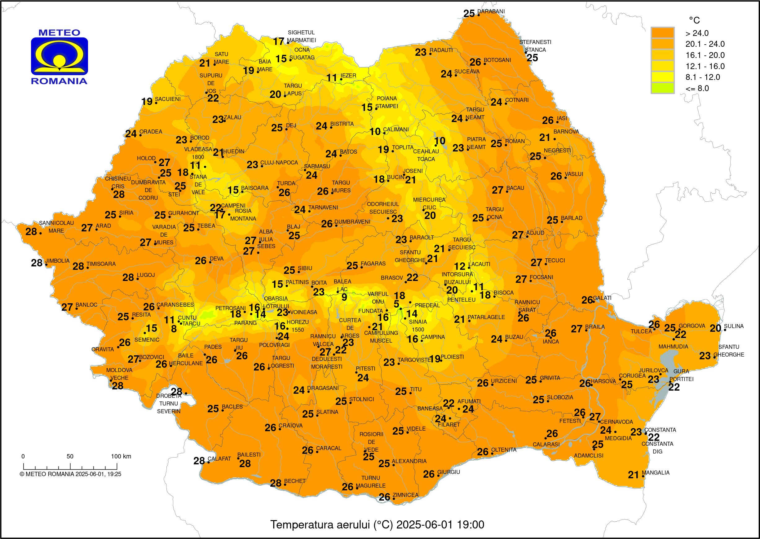 Vremea in Pitesti 2025.05.23