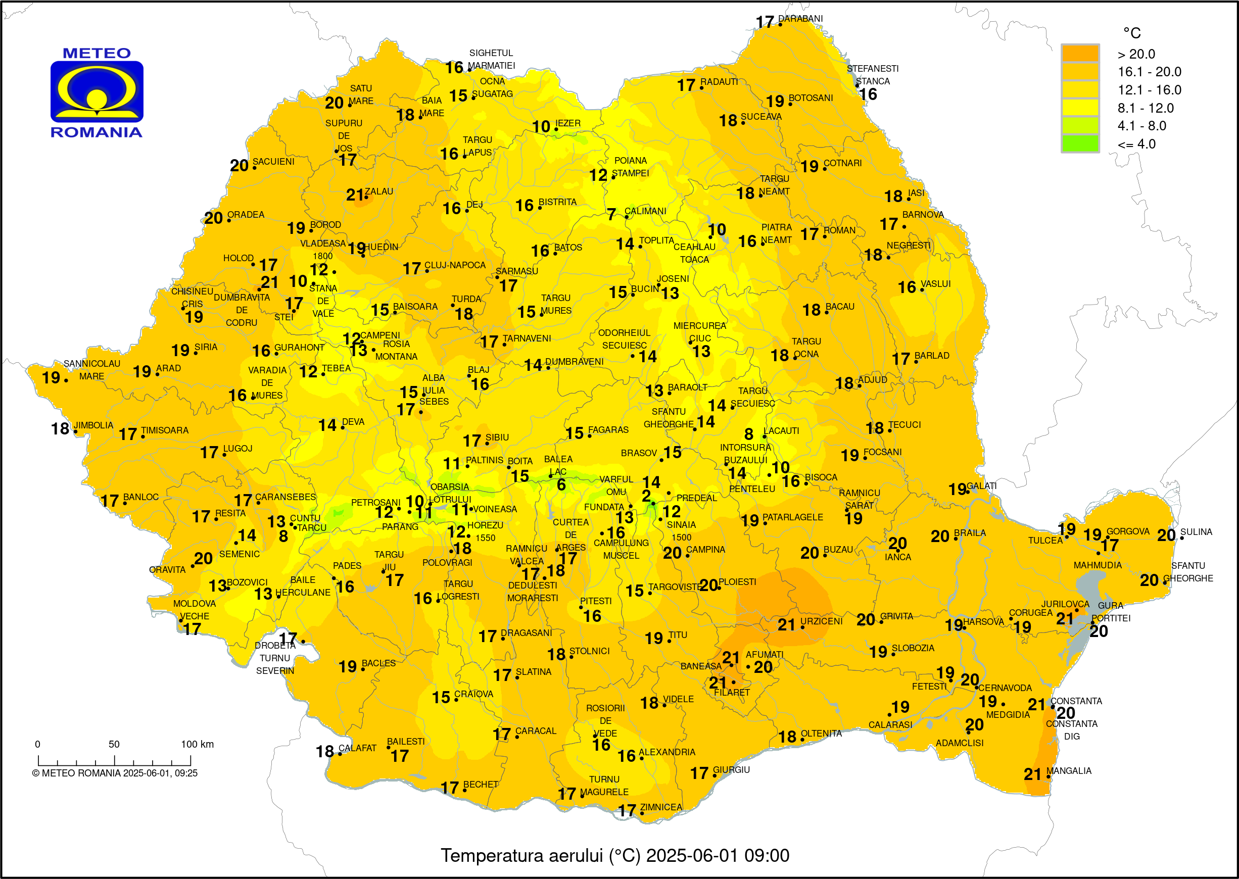 Vremea in Pitesti 2025.05.23