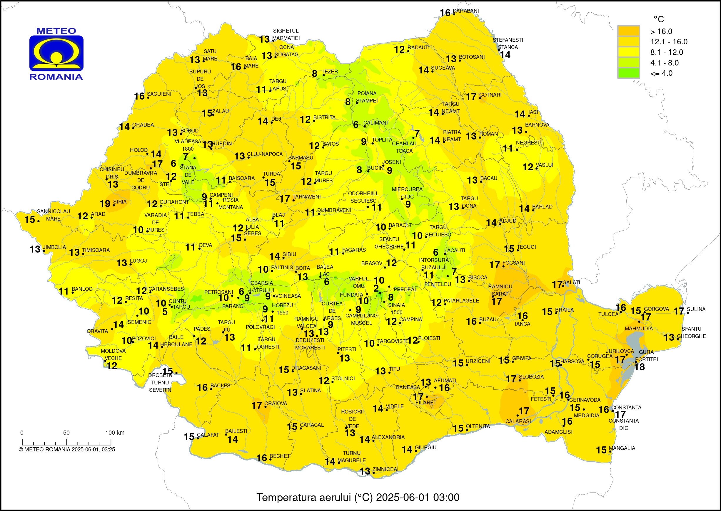 Vremea in Pitesti 2025.05.23