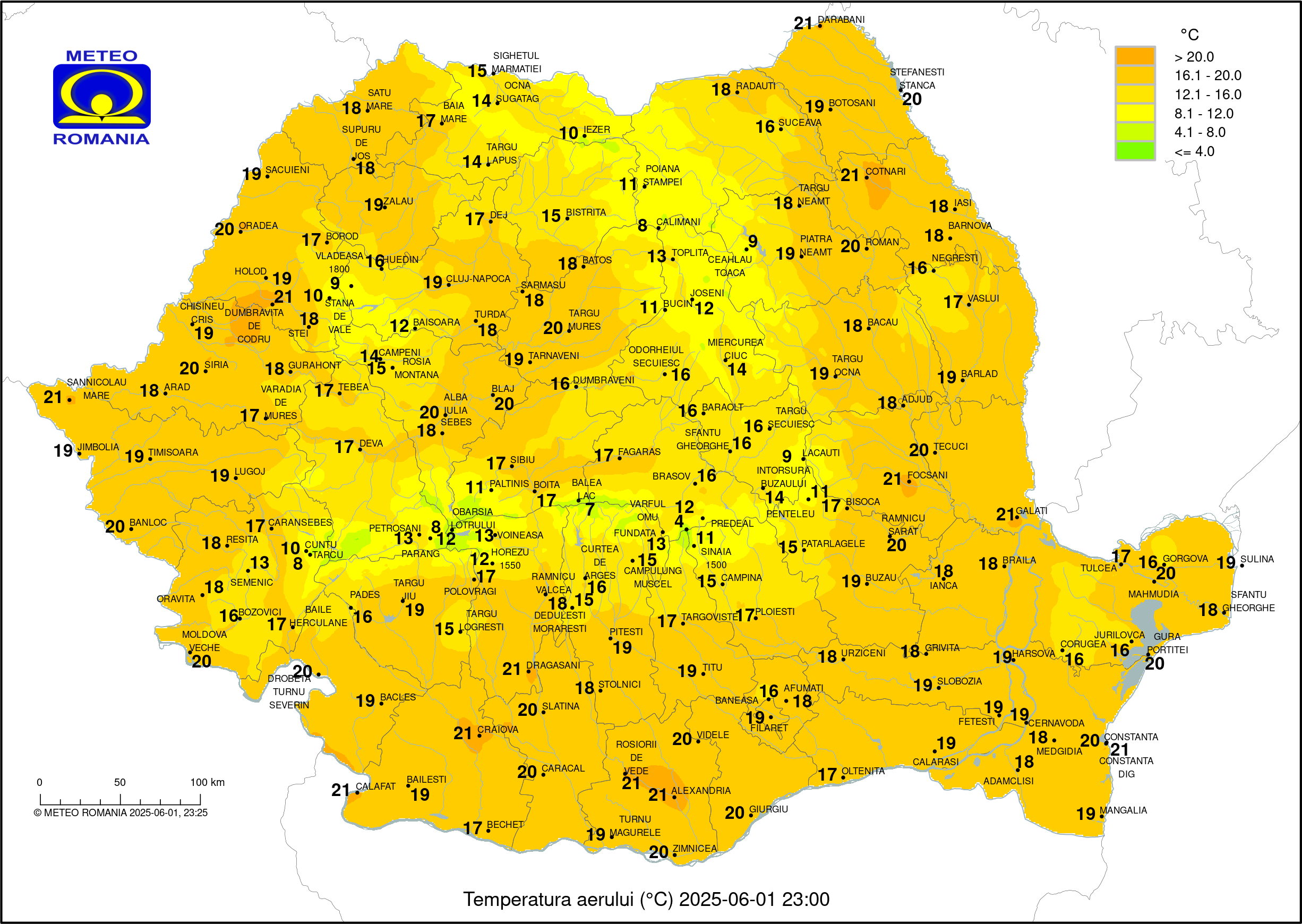 Vremea in Pitesti 2025.05.23