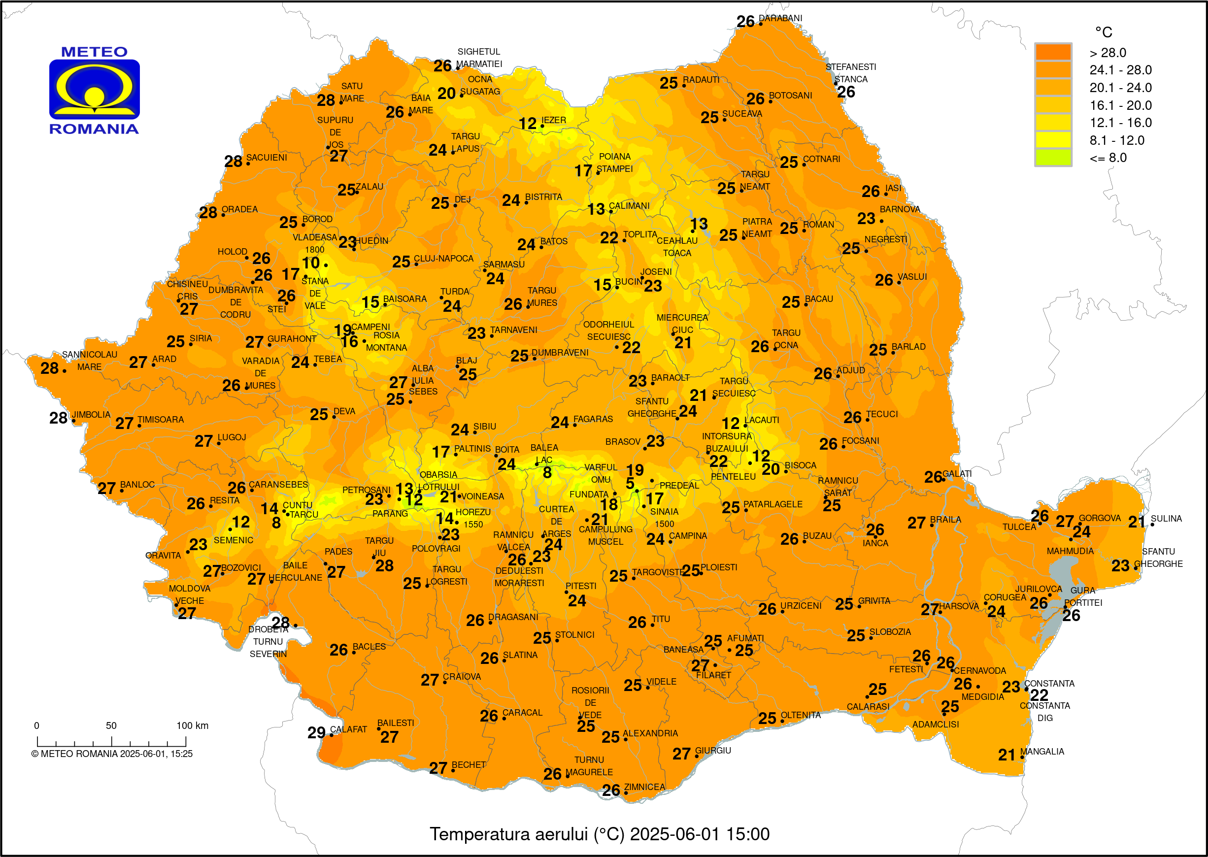 Vremea in Pitesti 2025.05.23