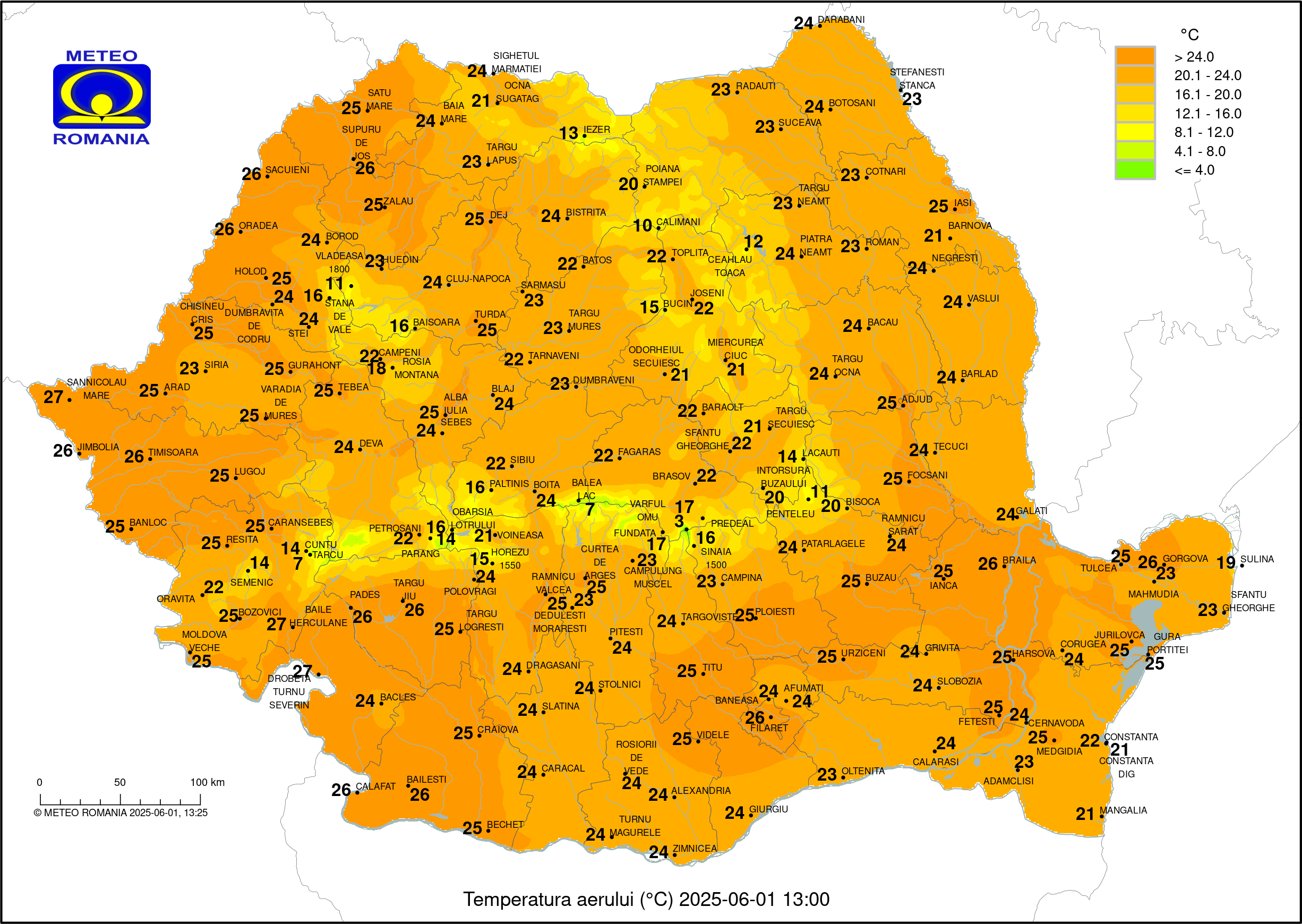 Vremea in Pitesti 2025.05.23