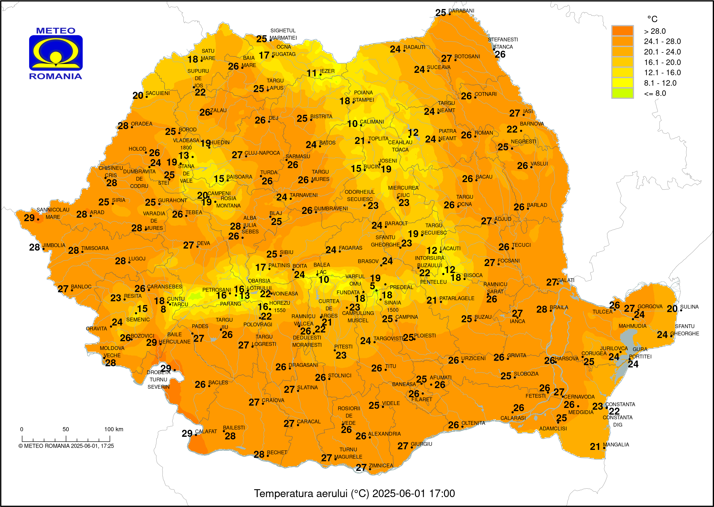 Vremea in Pitesti 2025.05.23