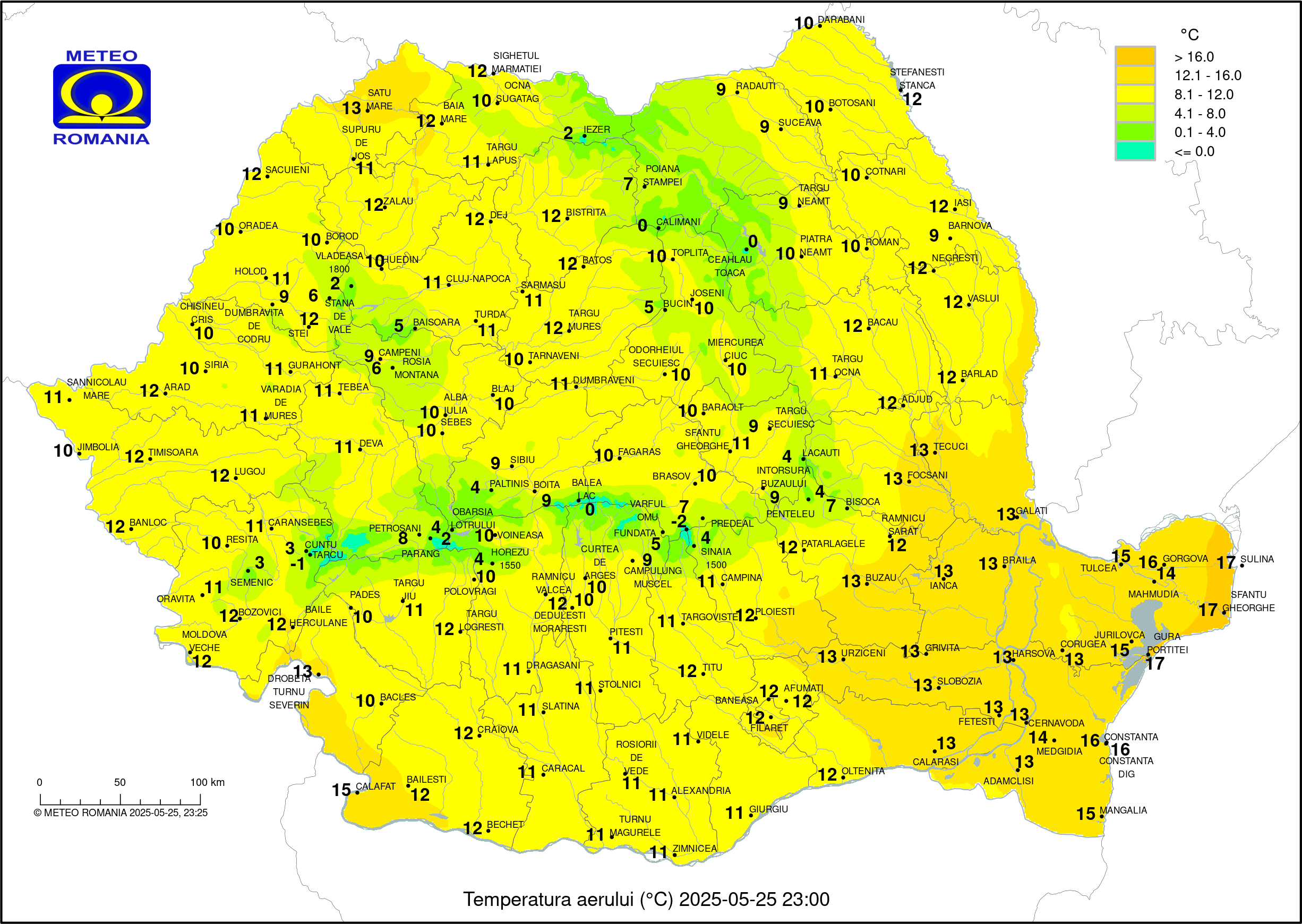 Vremea in Pitesti 2025.05.25