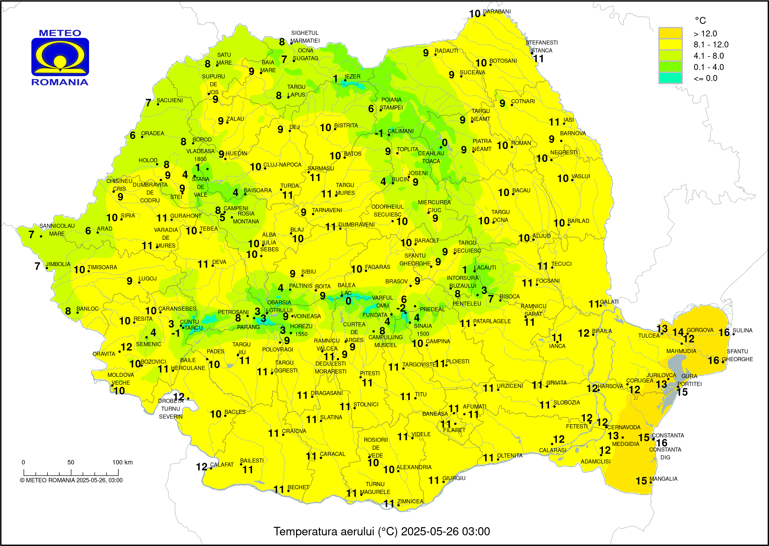Vremea in Pitesti 2025.05.25
