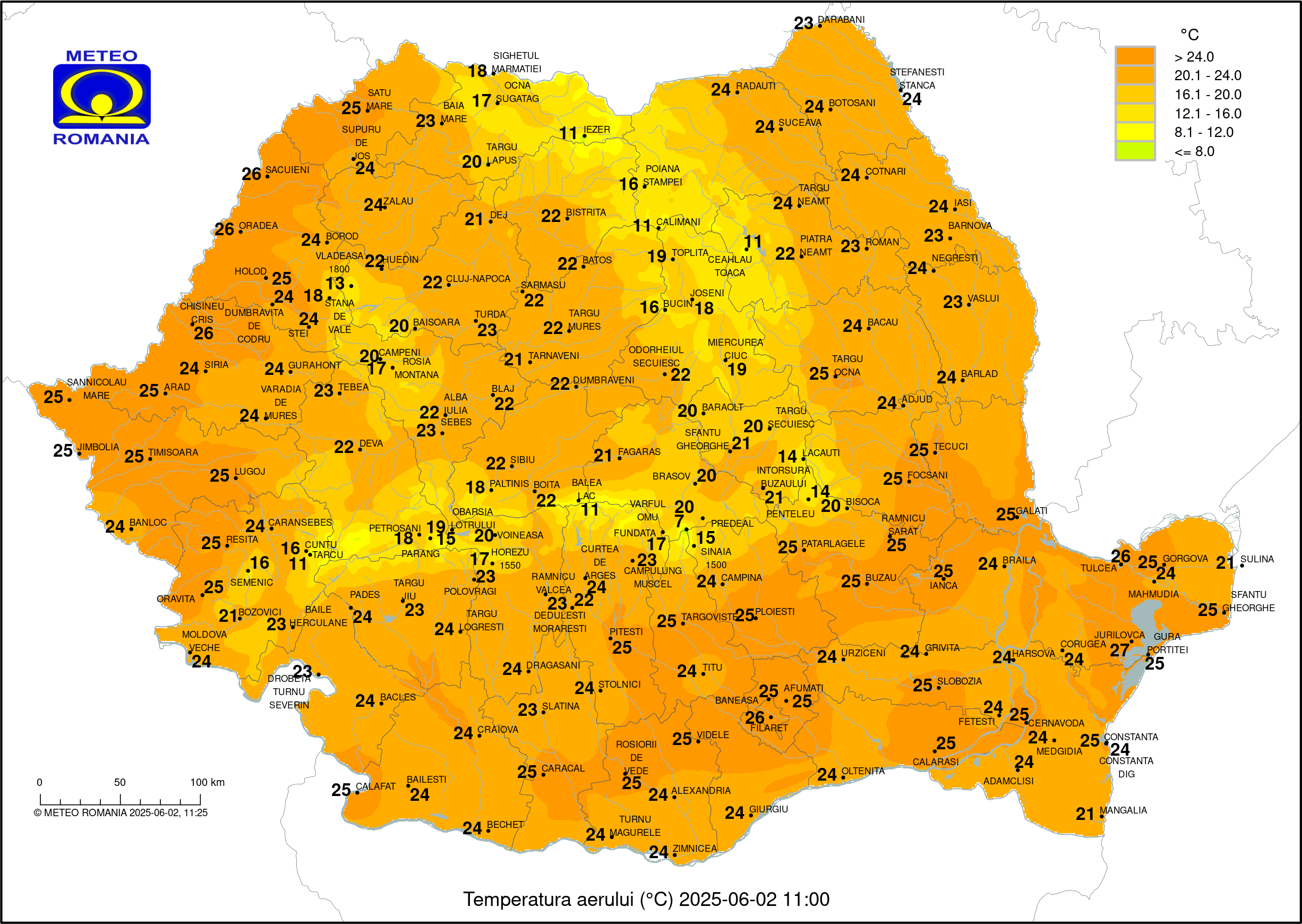 Vremea in Pitesti 2025.05.31