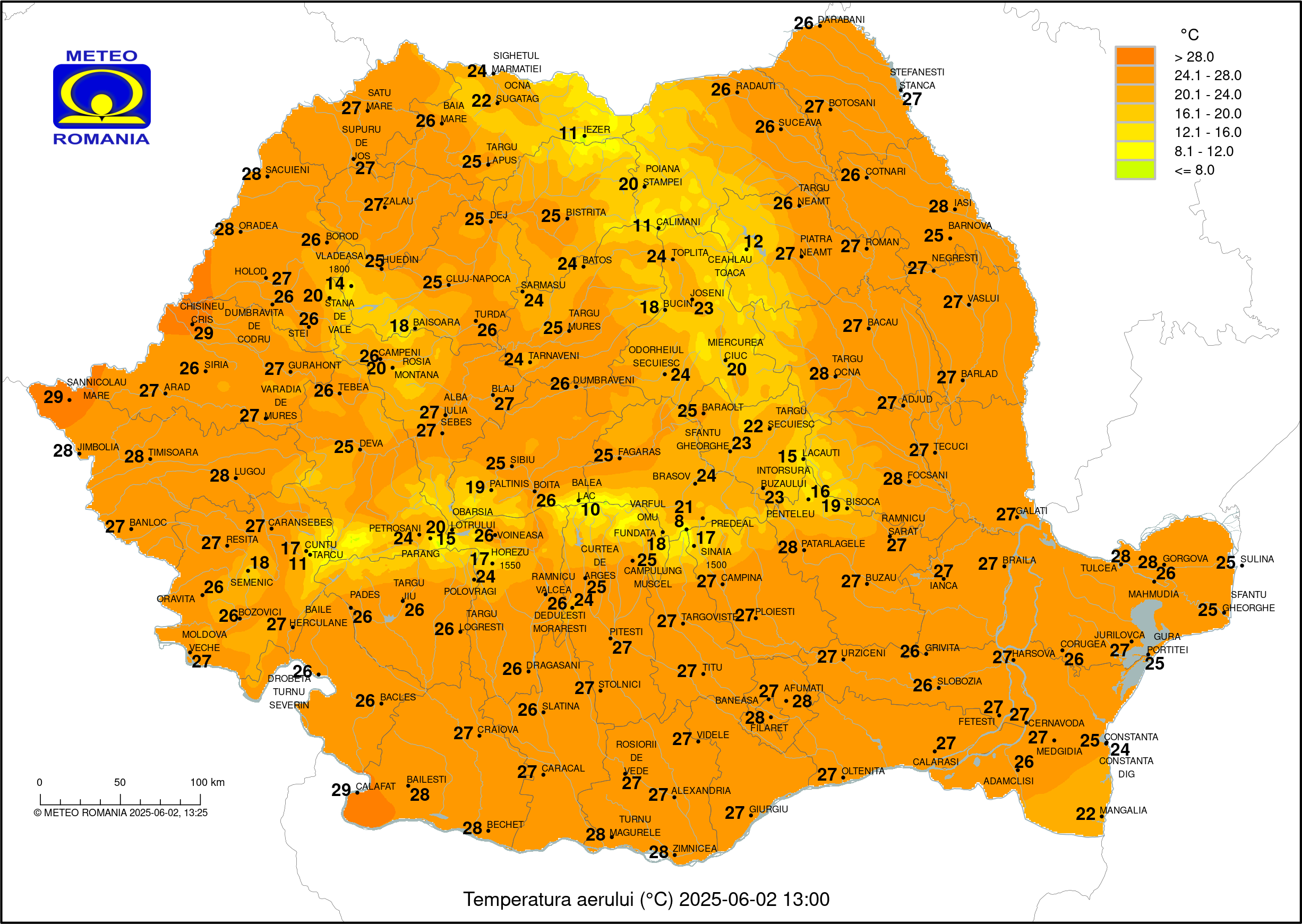 Vremea in Pitesti 2025.05.31