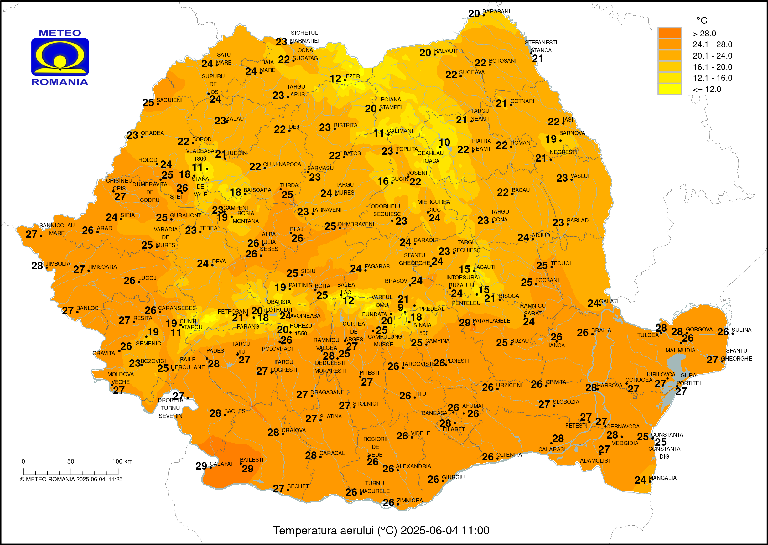 Vremea in Pitesti 2025.06.02